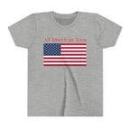 All American Teen Youth Tee - Patriotic American Flag Shirt for Teens