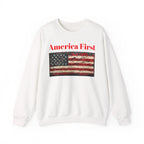 Patriotic American Crewneck Sweatshirt, USA Graphic Tees, Flag T-Shirts, Independence Apparel, Funny Patriotic Shirts, Custom American Tees - 250 USA Celebration