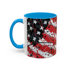 Abstract American Flag Mug | 11oz or 15oz Ceramic - 250 USA Celebration
