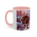 Coffee Mug, Festive Santa in Candy Wonderland, 11oz, 15oz, Tim Burton Style, Whimsical Holiday Cup, Christmas Gift, Hot Cocoa Mug - 250 USA Celebration