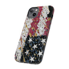 Abstract Drip American Flag Phone Case | Tough Case - 250 USA Celebration