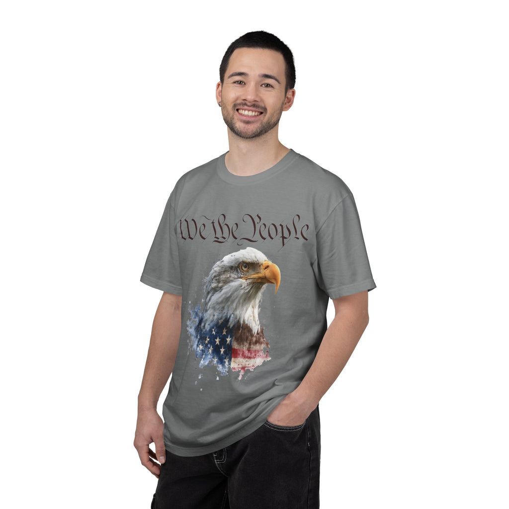 The Guardian of 1776 – Premium 250th Anniversary Portrait Tee - We the People Eagle T‑Shirt — Patriotic American Flag Tee