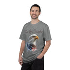 The Guardian of 1776 – Premium 250th Anniversary Portrait Tee - We the People Eagle T‑Shirt — Patriotic American Flag Tee