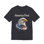 America First Eagle T-Shirt – Patriotic Bald Eagle Tee