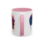 Psychedelic Third Eye Mug | Glowing Mushrooms, Melting Doves, Neon Lava Art - 250 USA Celebration