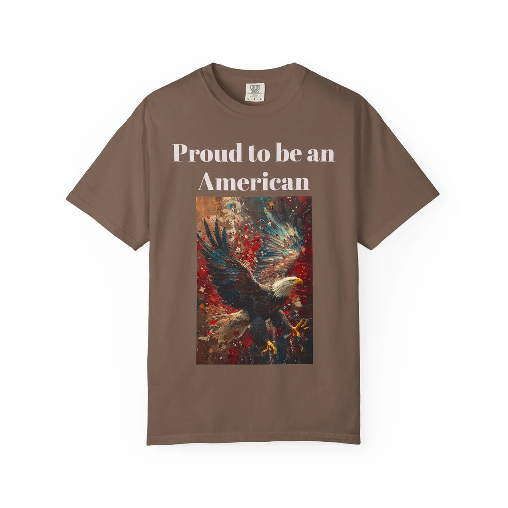 Patriotic Eagle T-Shirt, Proud to be an American Tee, Unisex Graphic T-Shirt, Independence Day Gift, Casual Wear, Eagle Design Shirt - 250 USA Celebration