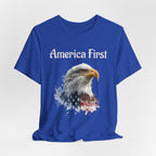 America First Eagle T-Shirt – Patriotic Bald Eagle Tee