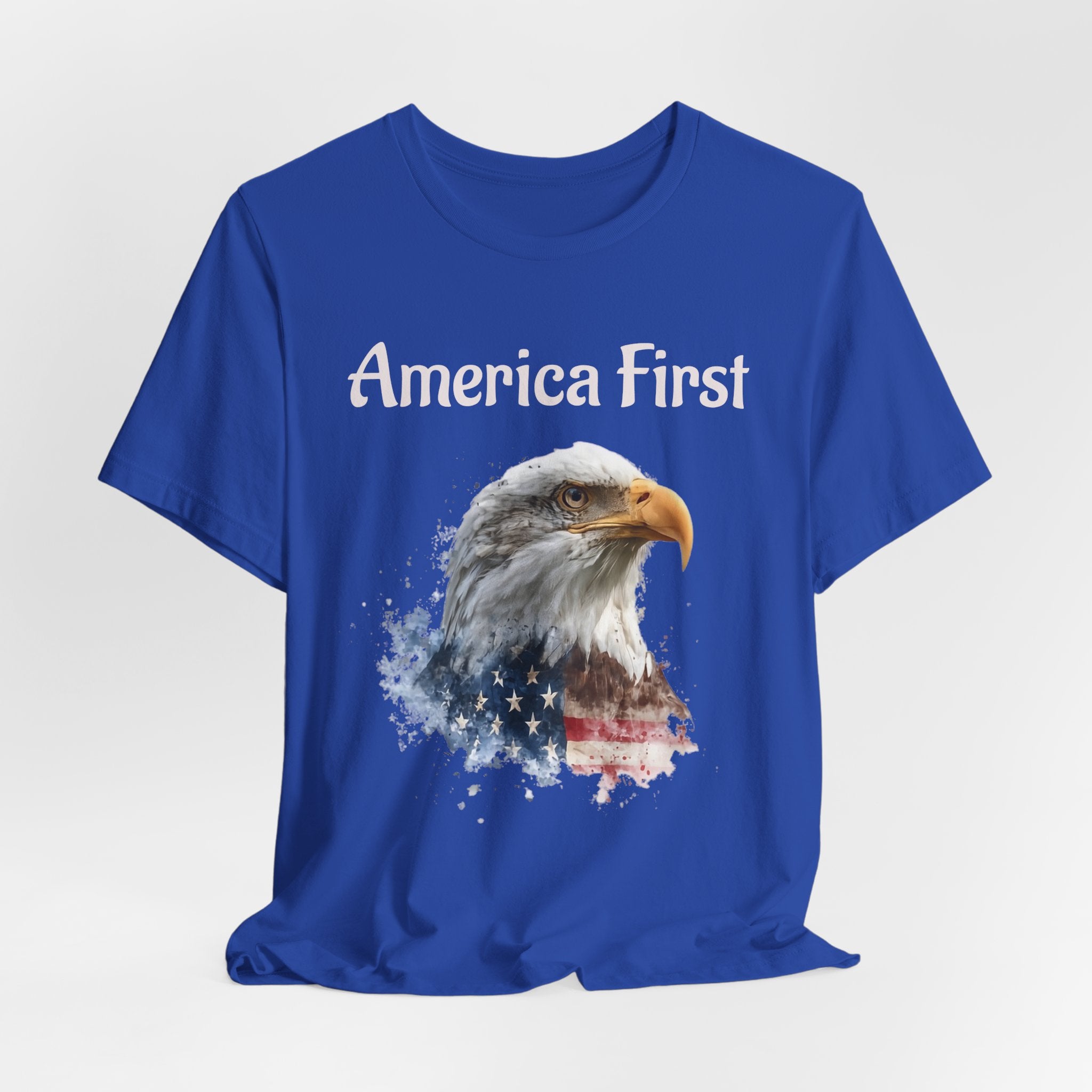 America First Eagle T-Shirt – Patriotic Bald Eagle Tee