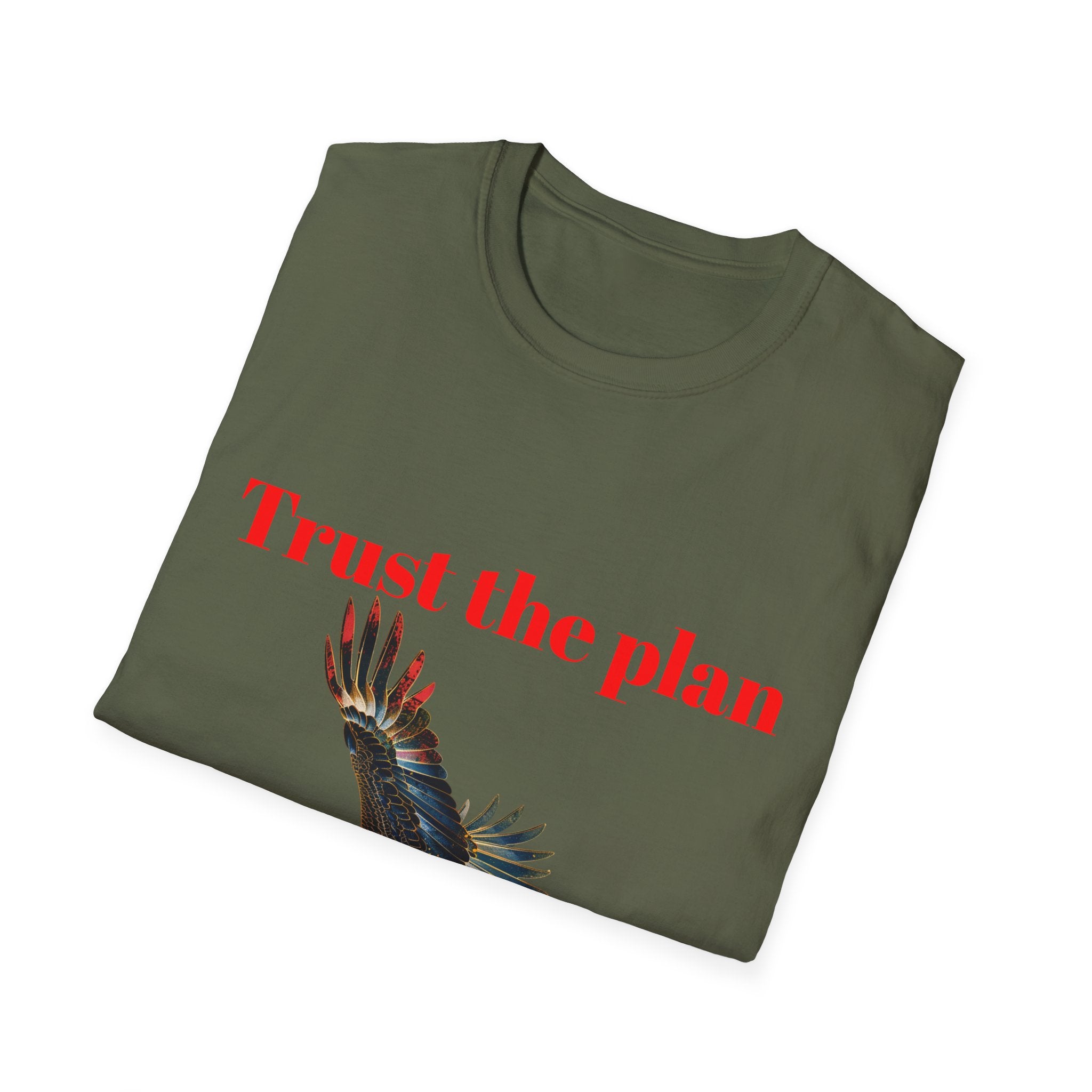 Trust the Plan eagle T-Shirt | Flying Bald Eagle graphic tee
