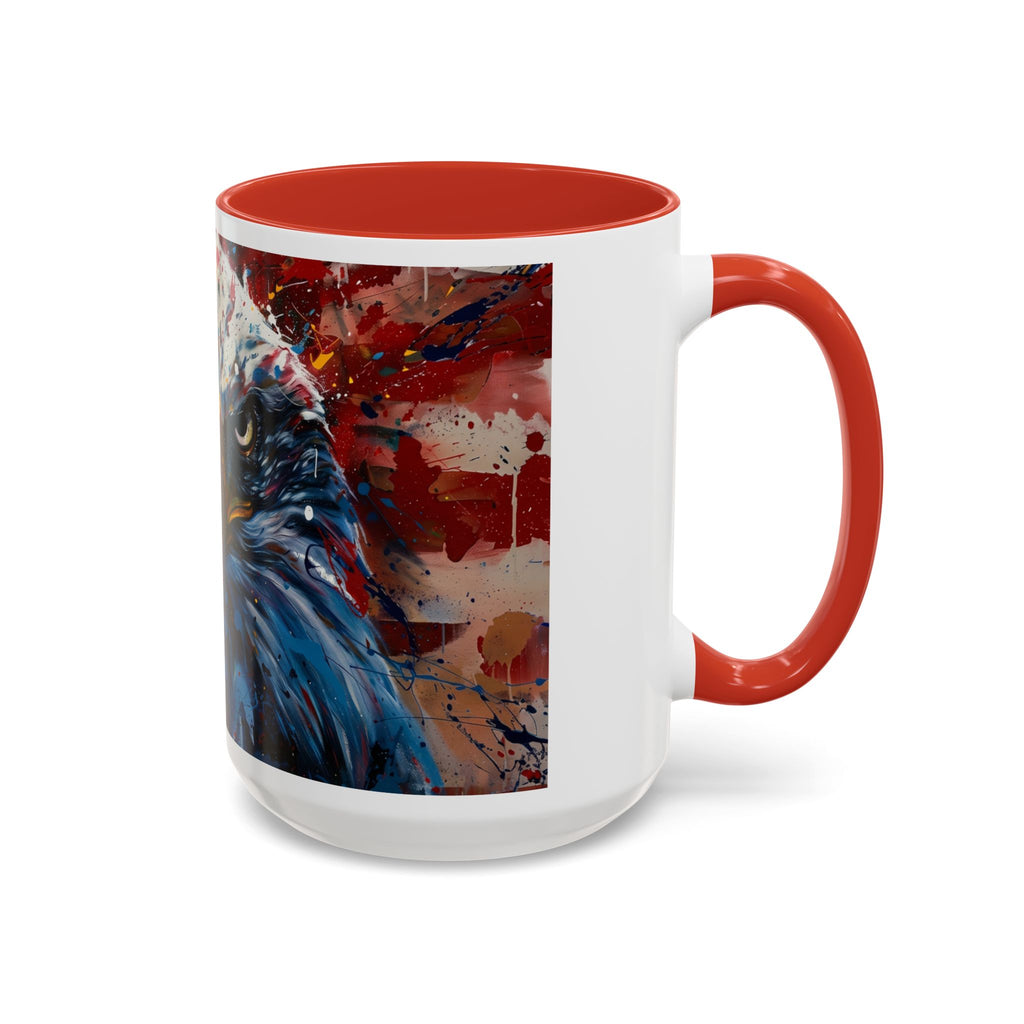 Patriotic Eagle Coffee Mug - Bold American Bald Eagle Art (11/15oz)