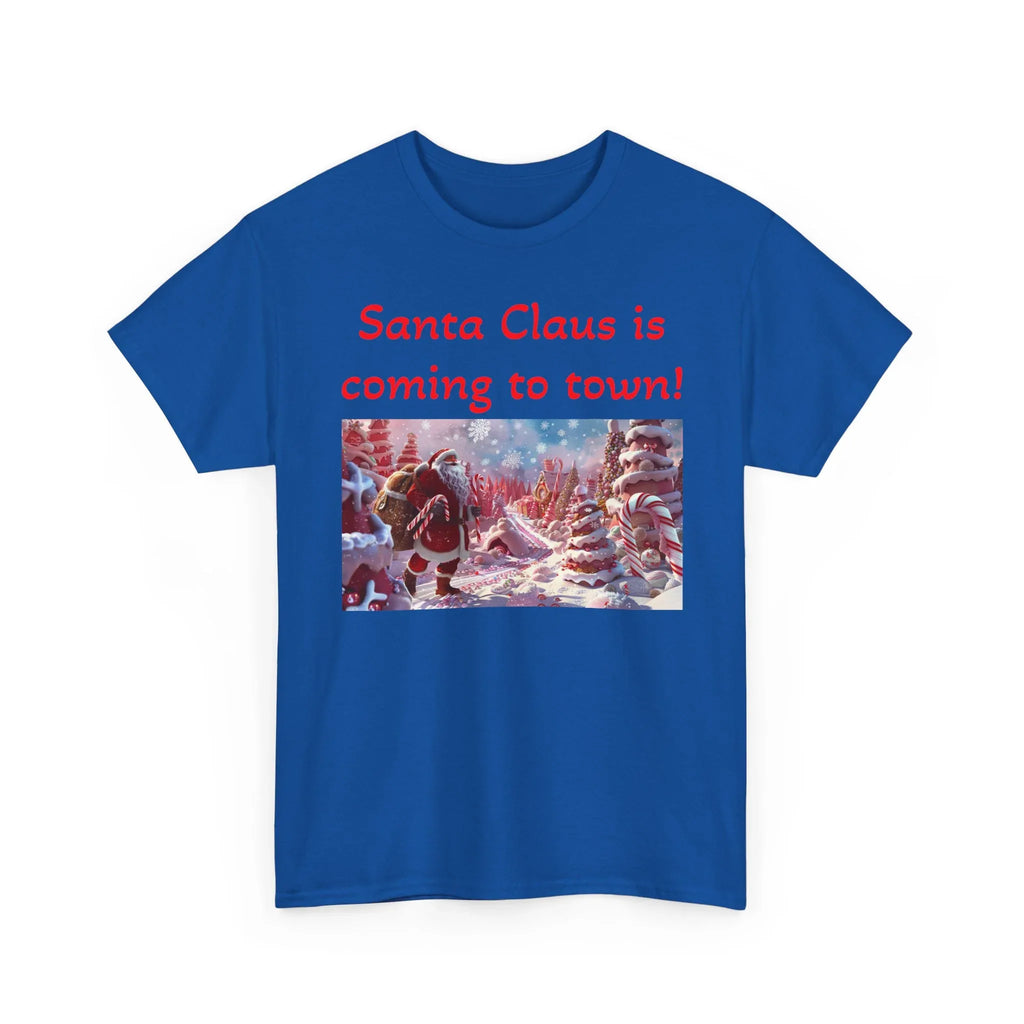 Festive Santa Tee, Unisex Christmas Shirt, Holiday Gift for Him/Her, Fun Santa Claus T-Shirt, Winter Wear, Family Gathering Apparel - 250 USA Celebration