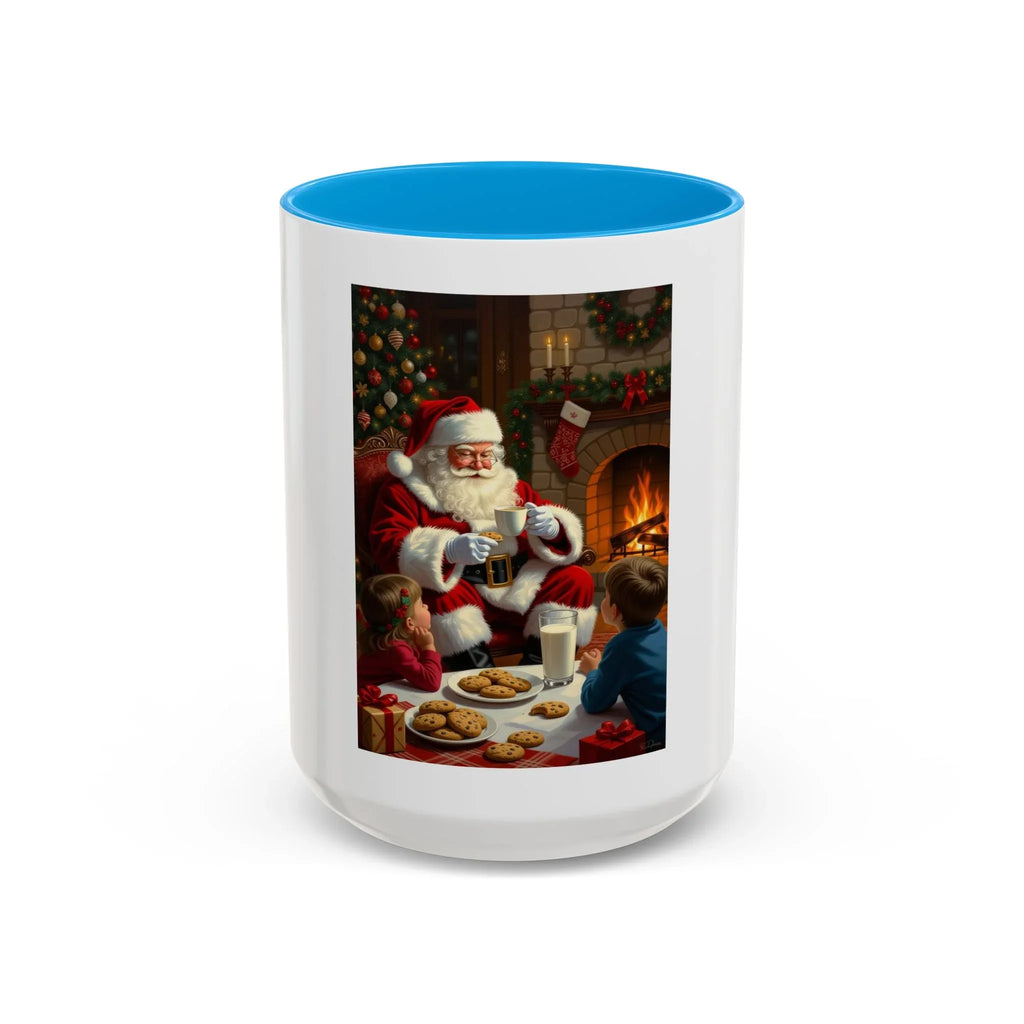 Christmas Santa Mug, Holiday Coffee Mug, Festive Drinkware, Cute Santa Cup, Winter Decor, Gift for Kids - 250 USA Celebration
