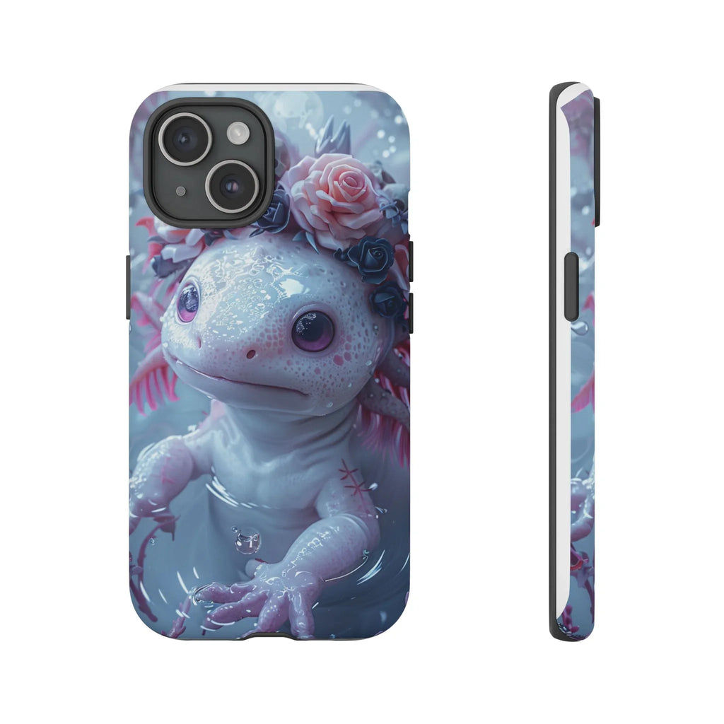 Goth Axolotls Tough Cases | Cute Creepy Axolotl Phone Case, Gloomycore Aesthetic - 250 USA Celebration