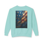 Lightweight Crewneck Sweatshirt, Patriotic American T-Shirts, Flag T-Shirts, Independence Tees, Funny Patriotic Shirts, Custom American Tees - 250 USA Celebration