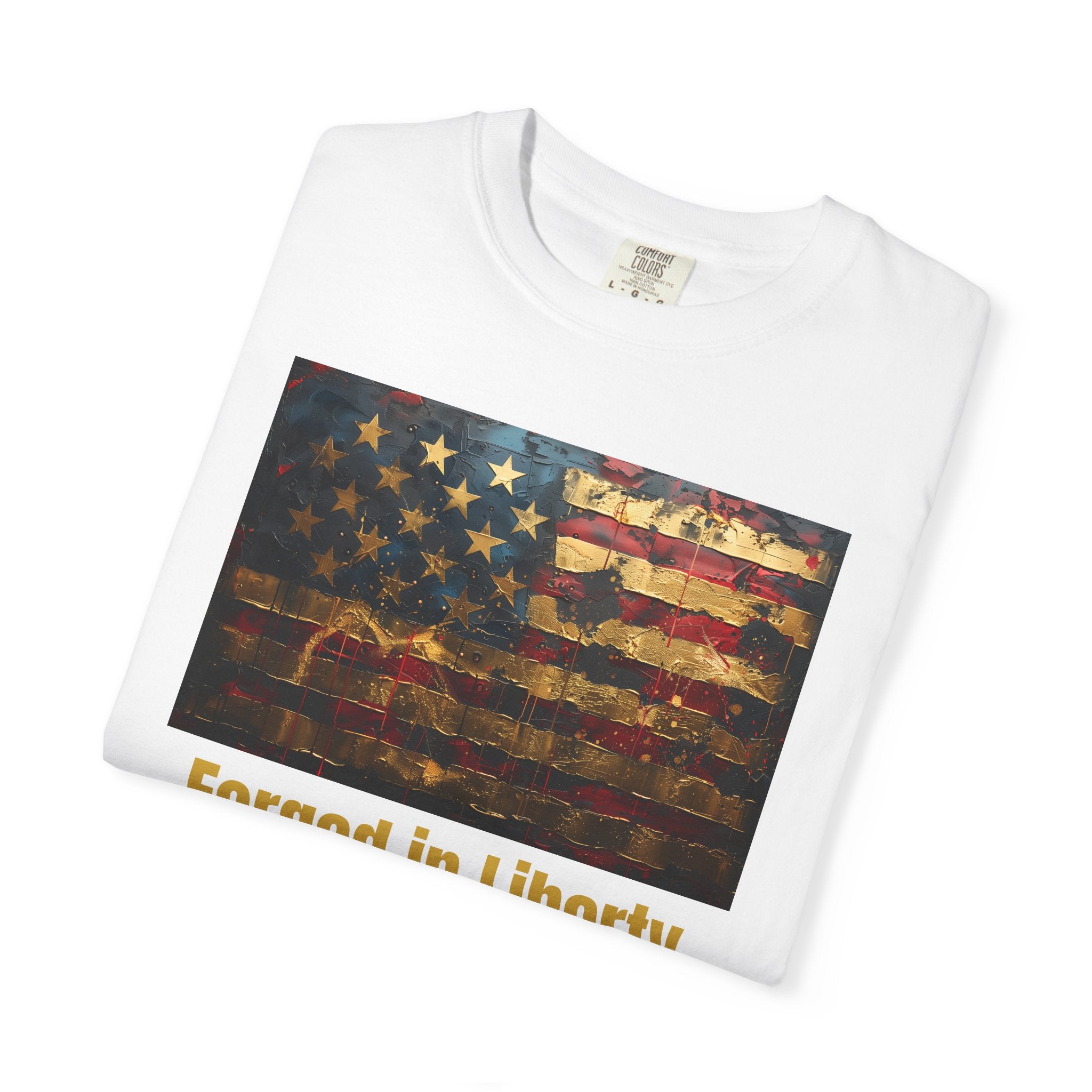 Forged in Liberty American Flag T-Shirt