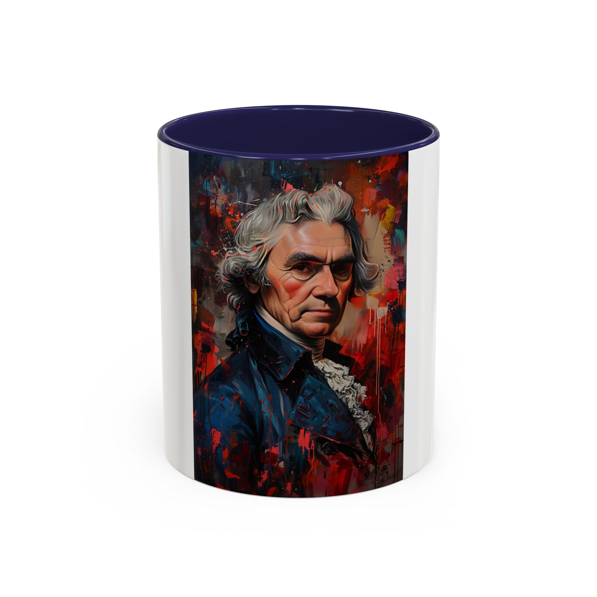 Thomas Jefferson Portrait Art Coffee Mug — Vintage Style Accent Mug
