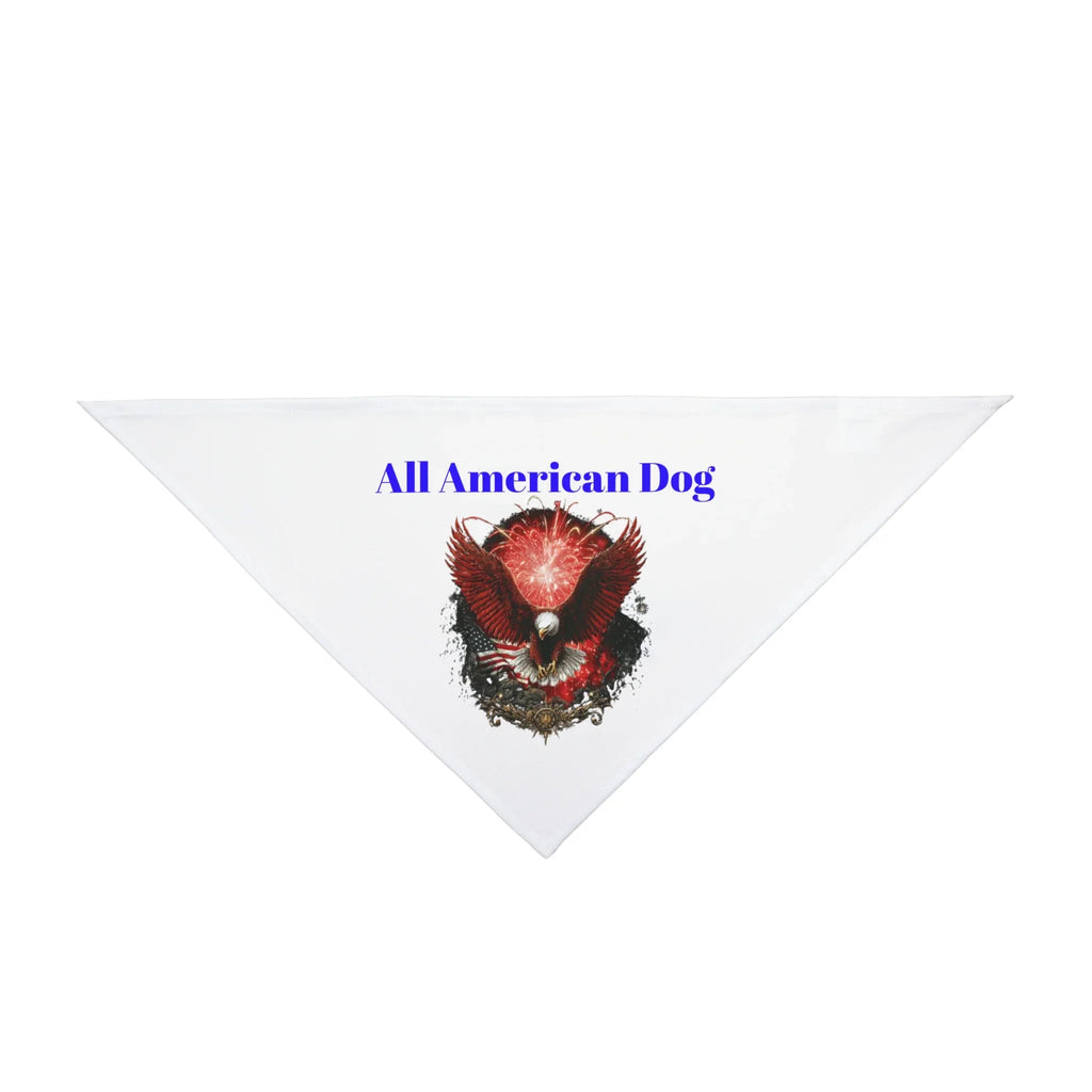 All American Dog Pet Bandana | Patriotic Eagle Skull Design - 250 USA Celebration