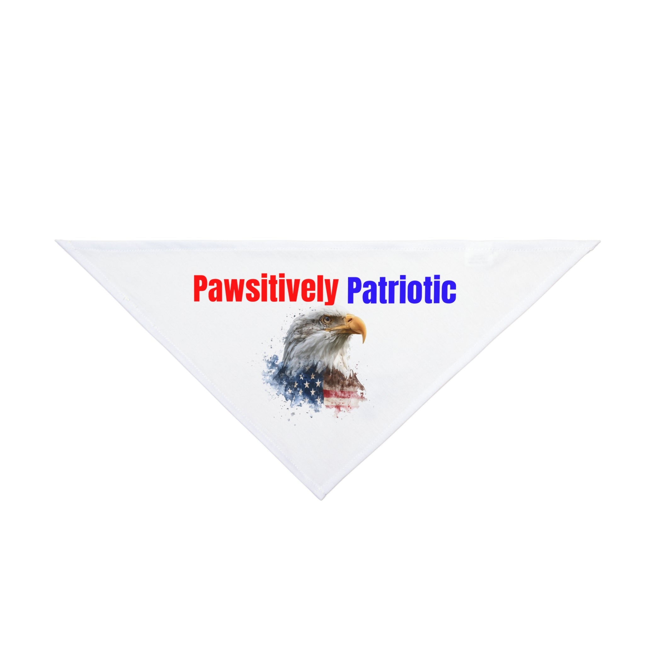 Pawsitively Patriotic Pet Bandana – Eagle Flag Design, 4th of July Dog Bandana