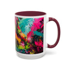 Abstract Colorful Brushstroke Mug | 11oz 15oz Ceramic - 250 USA Celebration