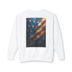 Lightweight Crewneck Sweatshirt, Patriotic American T-Shirts, Flag T-Shirts, Independence Tees, Funny Patriotic Shirts, Custom American Tees - 250 USA Celebration