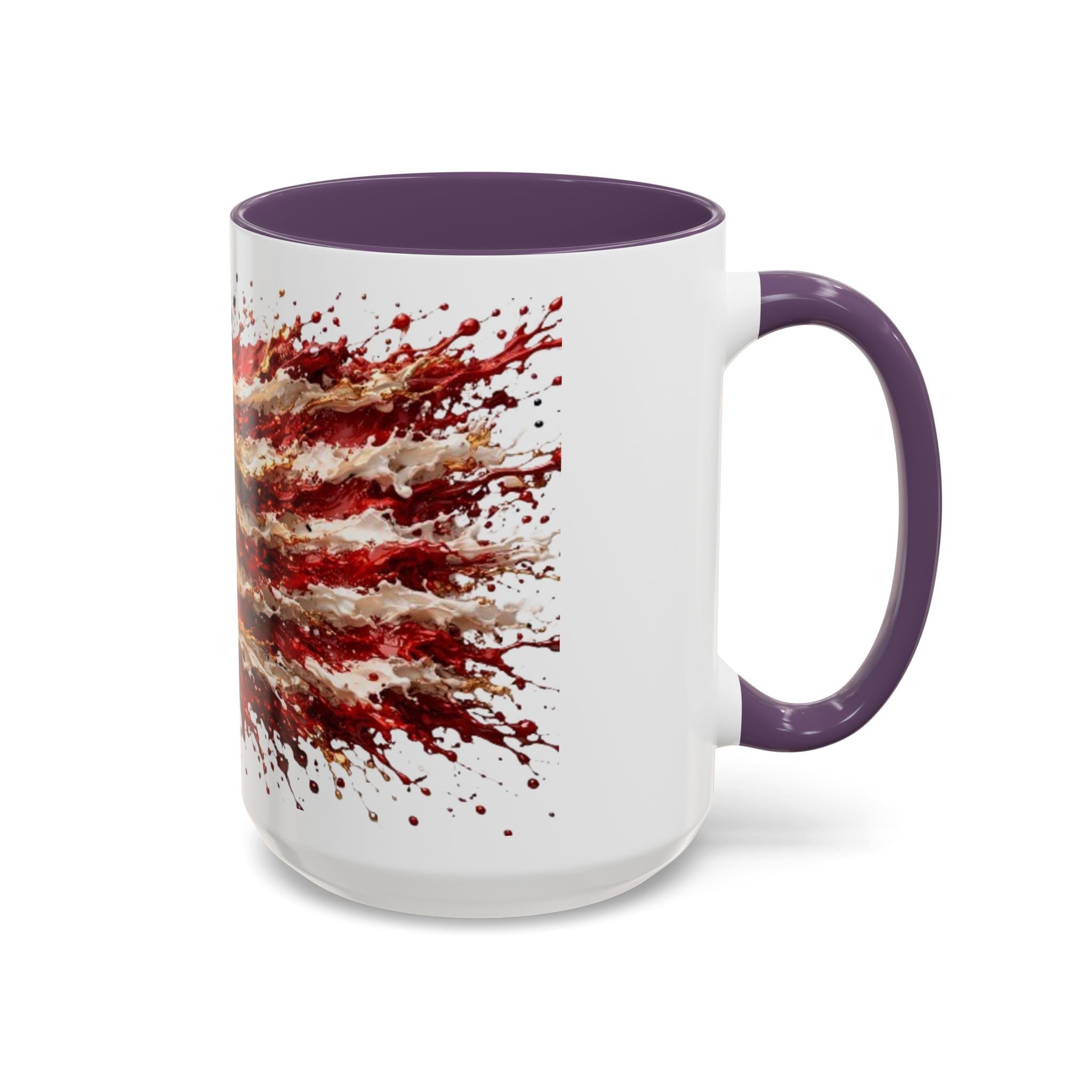 Patriotic 250th Anniversary Coffee Mug – American Flag Splash Accent (11/15oz)