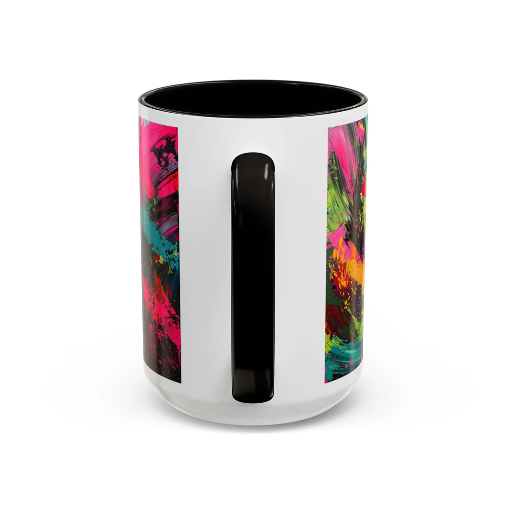 Abstract Colorful Brushstroke Mug | 11oz 15oz Ceramic - 250 USA Celebration
