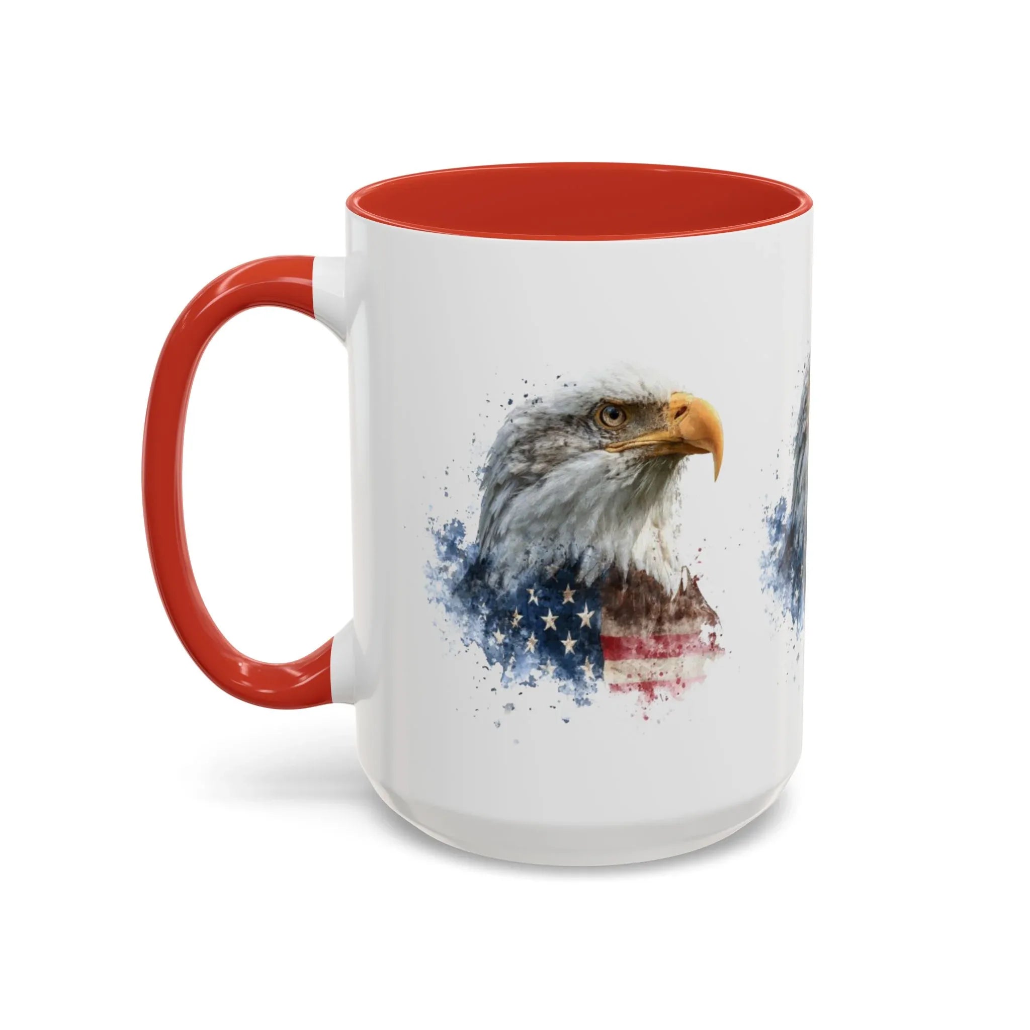 American Flag Bald Eagle Mug | Accent Coffee Mug - 250 USA Celebration