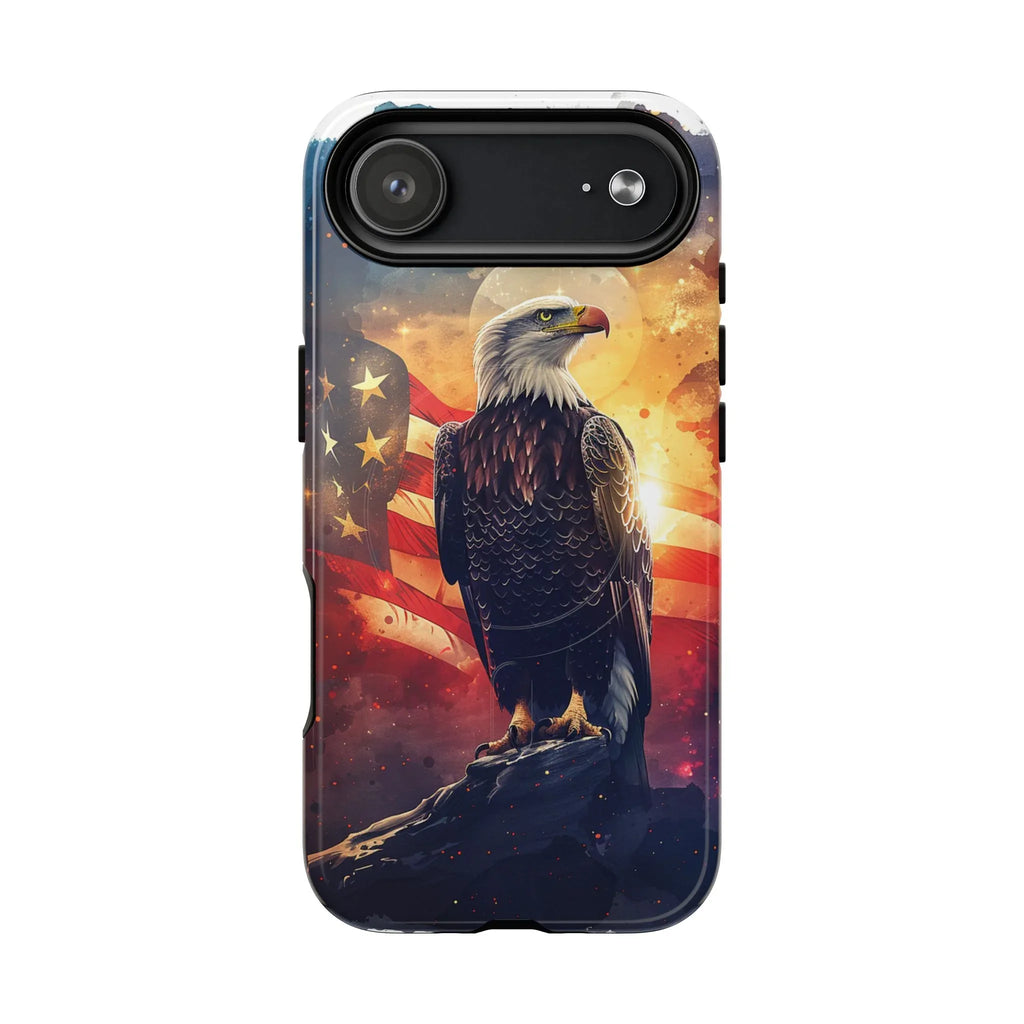 Patriotic Eagle Magnetic Phone Case, Tough Phone Covers, Americana Gifts, Unique Cell Phone Case, Fourth of July, Veterans Day - 250 USA Celebration
