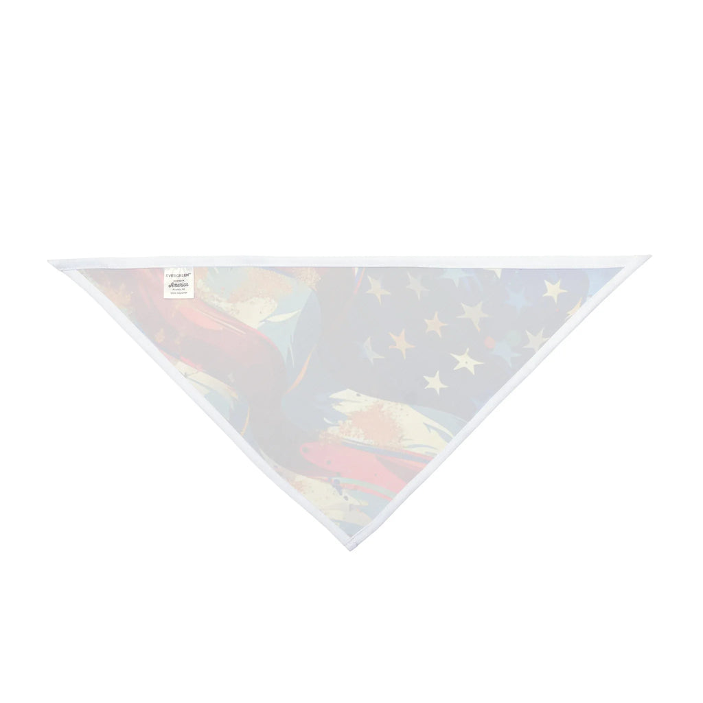 Patriotic Pet Bandana, USA Flag Dog Scarf, Fourth of July Accessory, Cute Pet Gear, Dog Costume for Celebrations - 250 USA Celebration