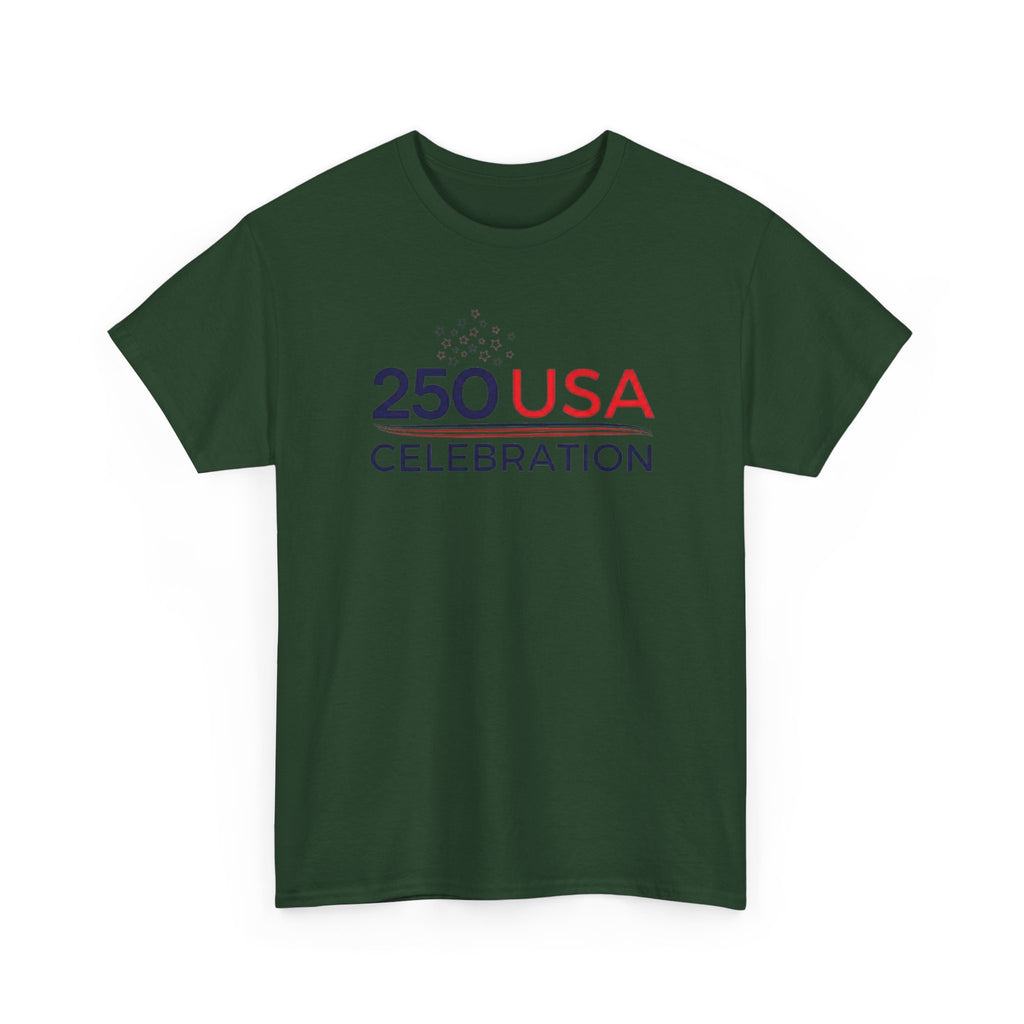 America 250 Tee Shirt | Official 250th Anniversary Edition - 250 USA Celebration Chest Logo Tee | Fourth of July Americana T-Shirt