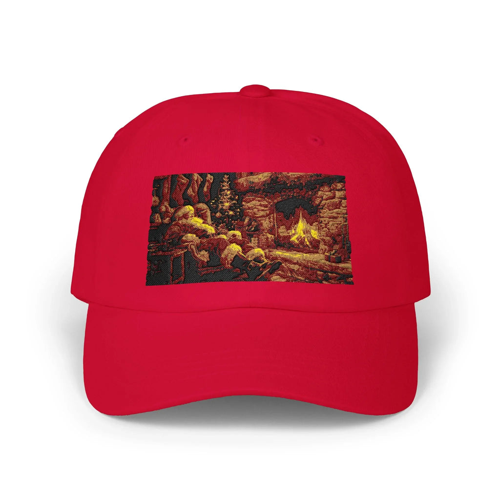 Cap, Santa Claus Christmas Hat, Winter Holiday Baseball Cap, Festive Santa Beanie, Classic Dad Cap - 250 USA Celebration