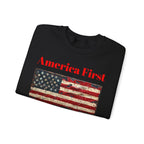Patriotic American Crewneck Sweatshirt, USA Graphic Tees, Flag T-Shirts, Independence Apparel, Funny Patriotic Shirts, Custom American Tees - 250 USA Celebration