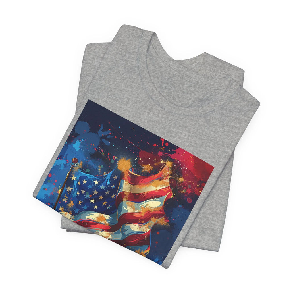 Patriotic Freedom Tee, Unisex Jersey Short Sleeve Tee, American Flag Shirt, Fourth of July Apparel, Independence Day Outfit, Gift for [...] - 250 USA Celebration