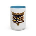 250th Anniversary American Flag Accent Coffee Mug — Patriotic 250th Year Anniversary Celebration Gift