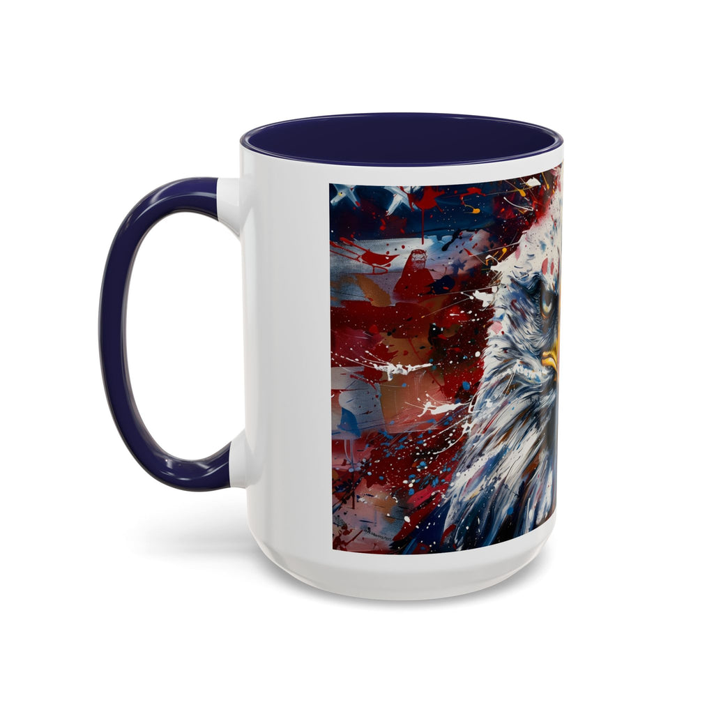 Patriotic Eagle Coffee Mug - Bold American Bald Eagle Art (11/15oz)