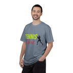Tennis Girl T-shirt | Tennis Player Silhouette, Sporty Graphic Tee - 250 USA Celebration