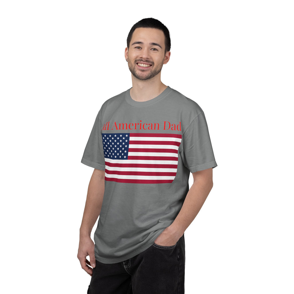 All American Dad T-Shirt – Patriotic USA Flag Tee for Father’s Day