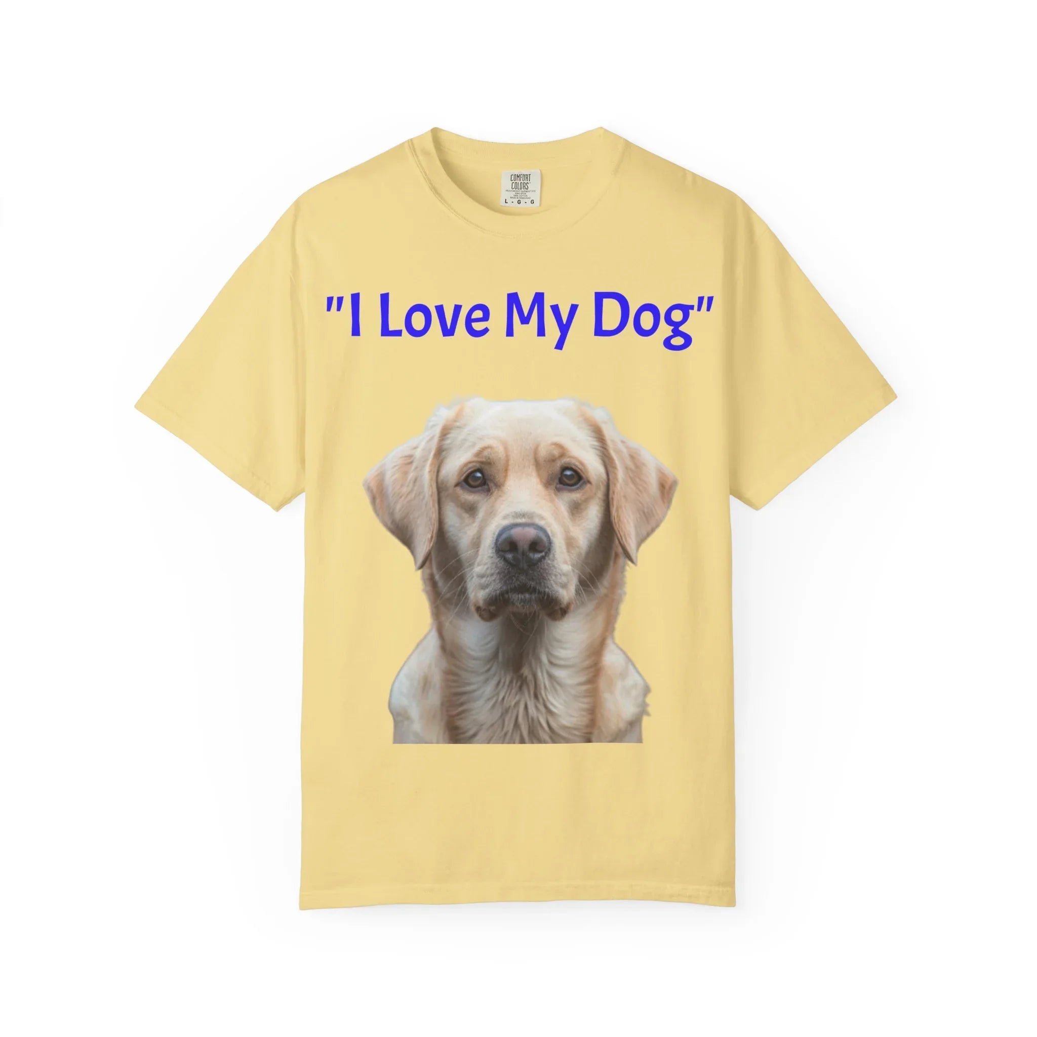 I Love My Dog Labrador Portrait T-shirt | Dog Lover Tee - 250 USA Celebration