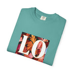 LOVE Floral Block T-Shirt | Tropical Flowers Typography - 250 USA Celebration
