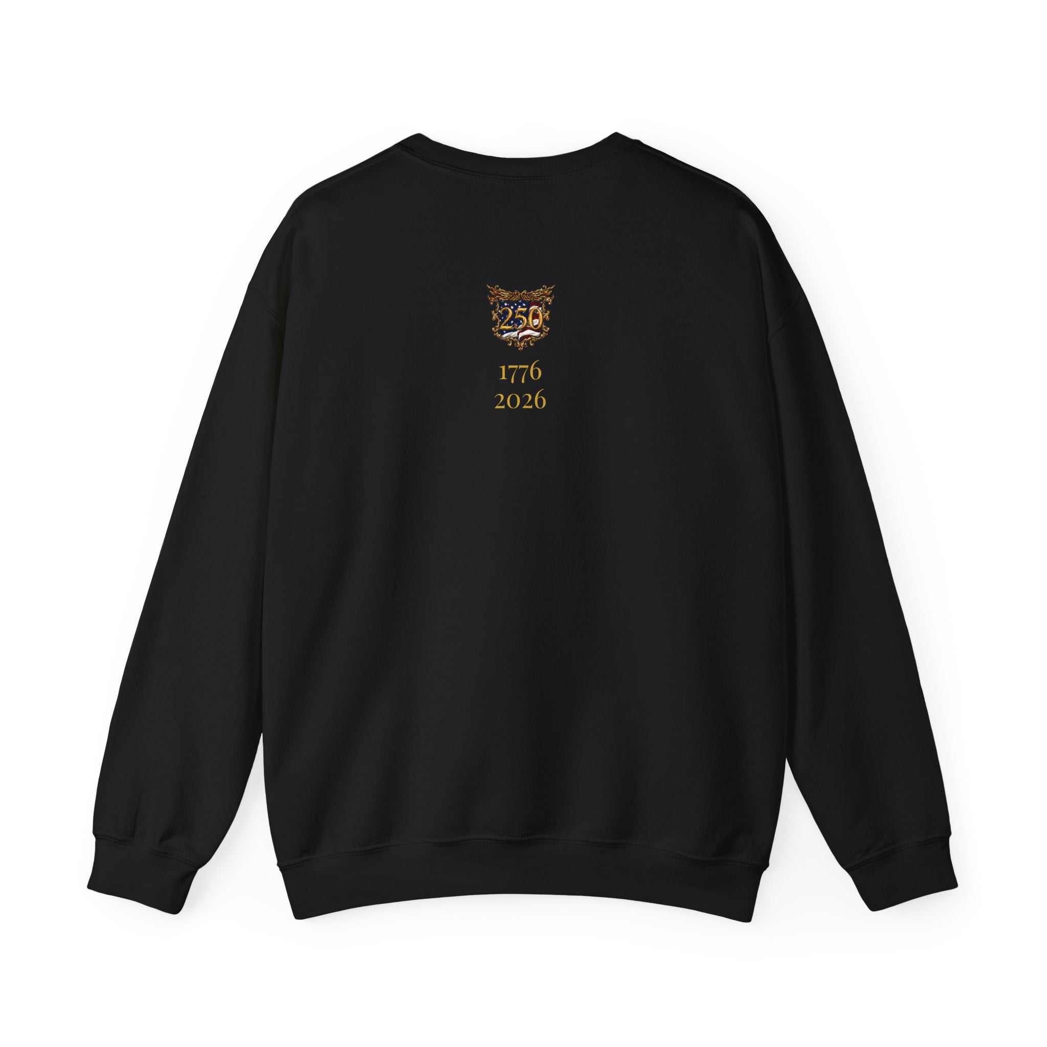 Real Currency Sweatshirt — Gold Coin Vault Graphic Crewneck (1776–2026)