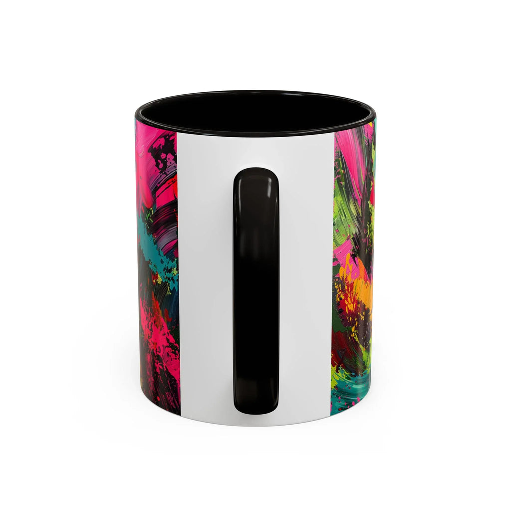 Abstract Colorful Brushstroke Mug | 11oz 15oz Ceramic - 250 USA Celebration