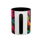 Abstract Colorful Brushstroke Mug | 11oz 15oz Ceramic - 250 USA Celebration