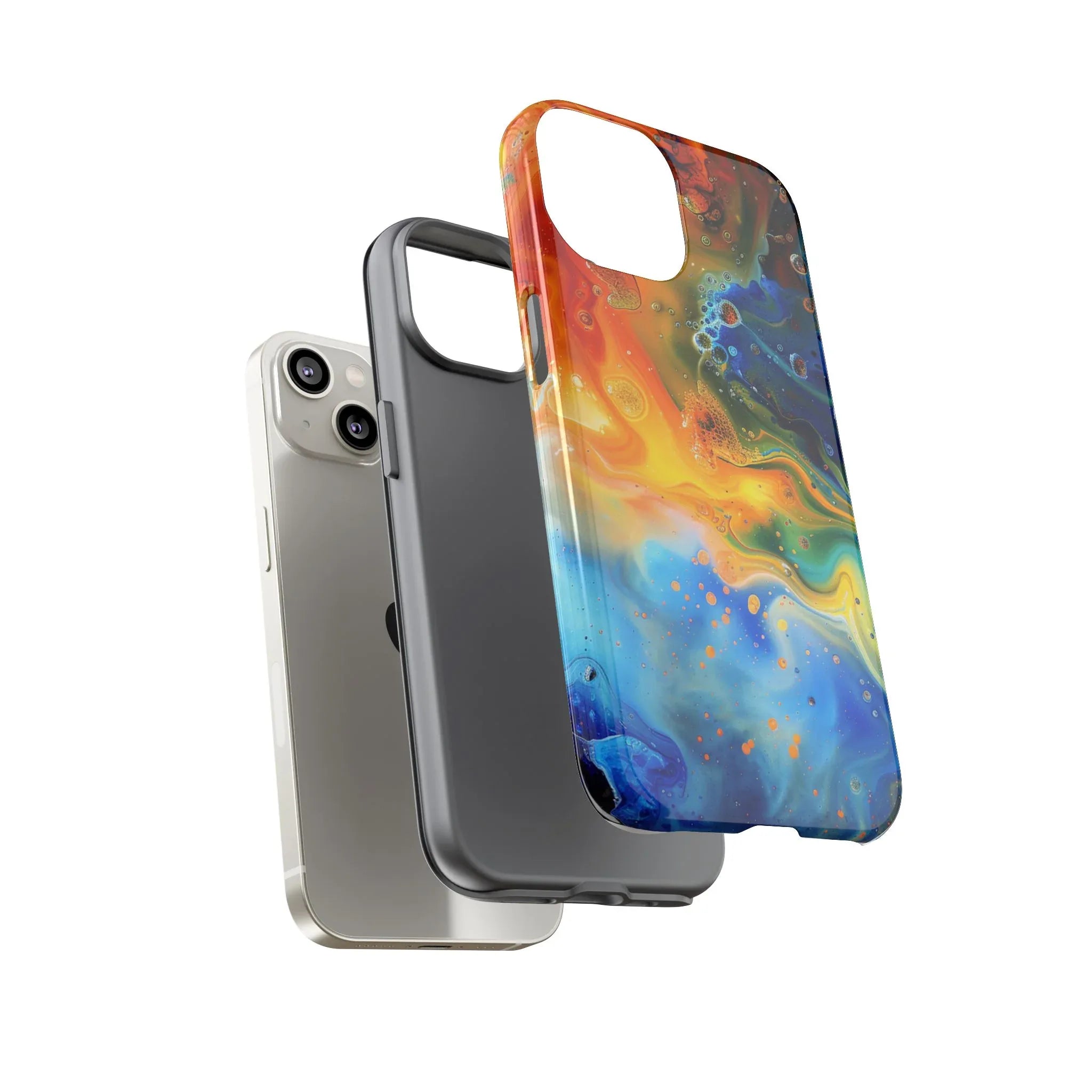 Abstract Colorful Swirl Phone Case | Tough Protective iPhone Cover - 250 USA Celebration
