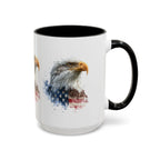 American Flag Bald Eagle Mug | Accent Coffee Mug - 250 USA Celebration