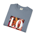 LOVE Floral Block T-Shirt | Tropical Flowers Typography - 250 USA Celebration