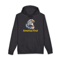 America First Eagle Hoodie — Patriotic USA Flag Graphic Sweatshirt