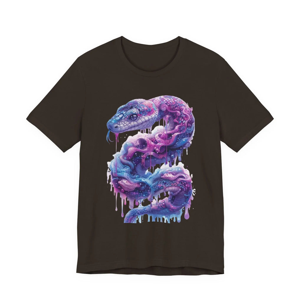 Psychedelic Rainbow Ouroboros Tee | Galaxy Fractal Mushroom Snake - 250 USA Celebration