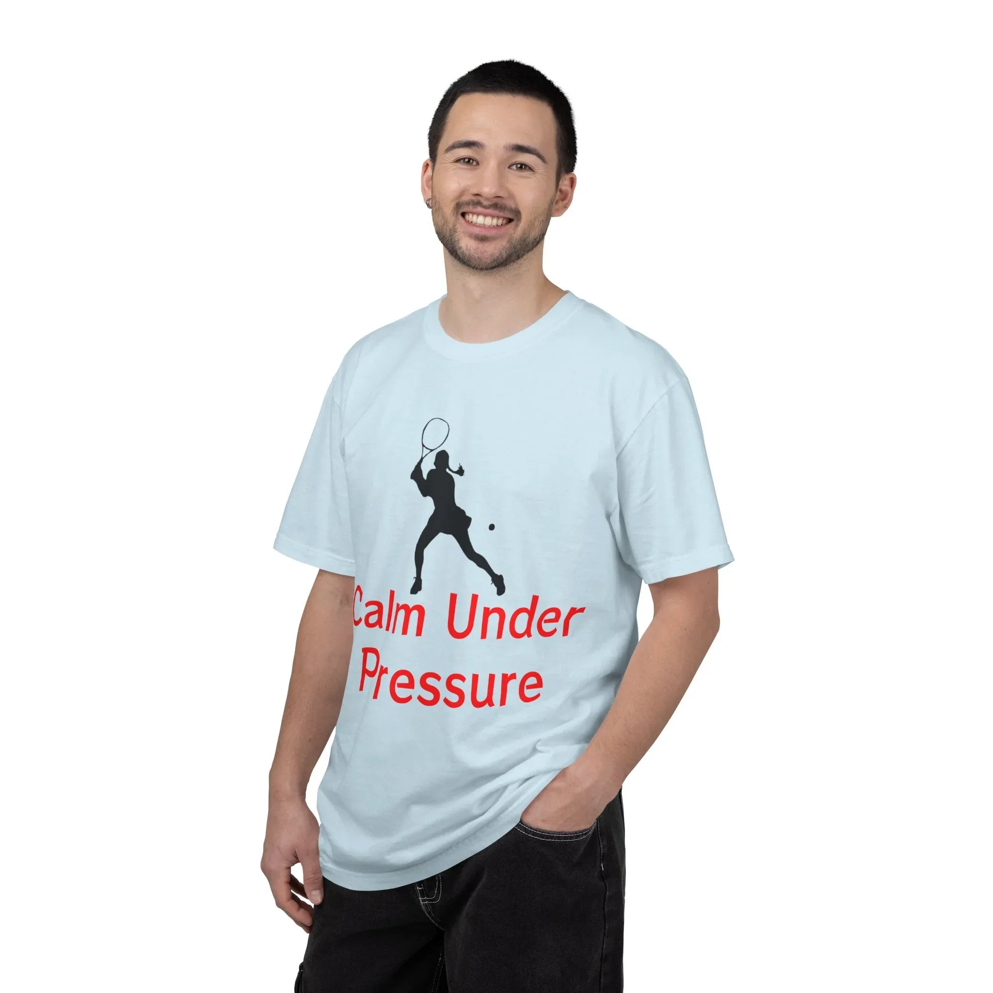 Calm Under Pressure Tennis Player T-shirt | Tennis Graphic Tee - 250 USA Celebration