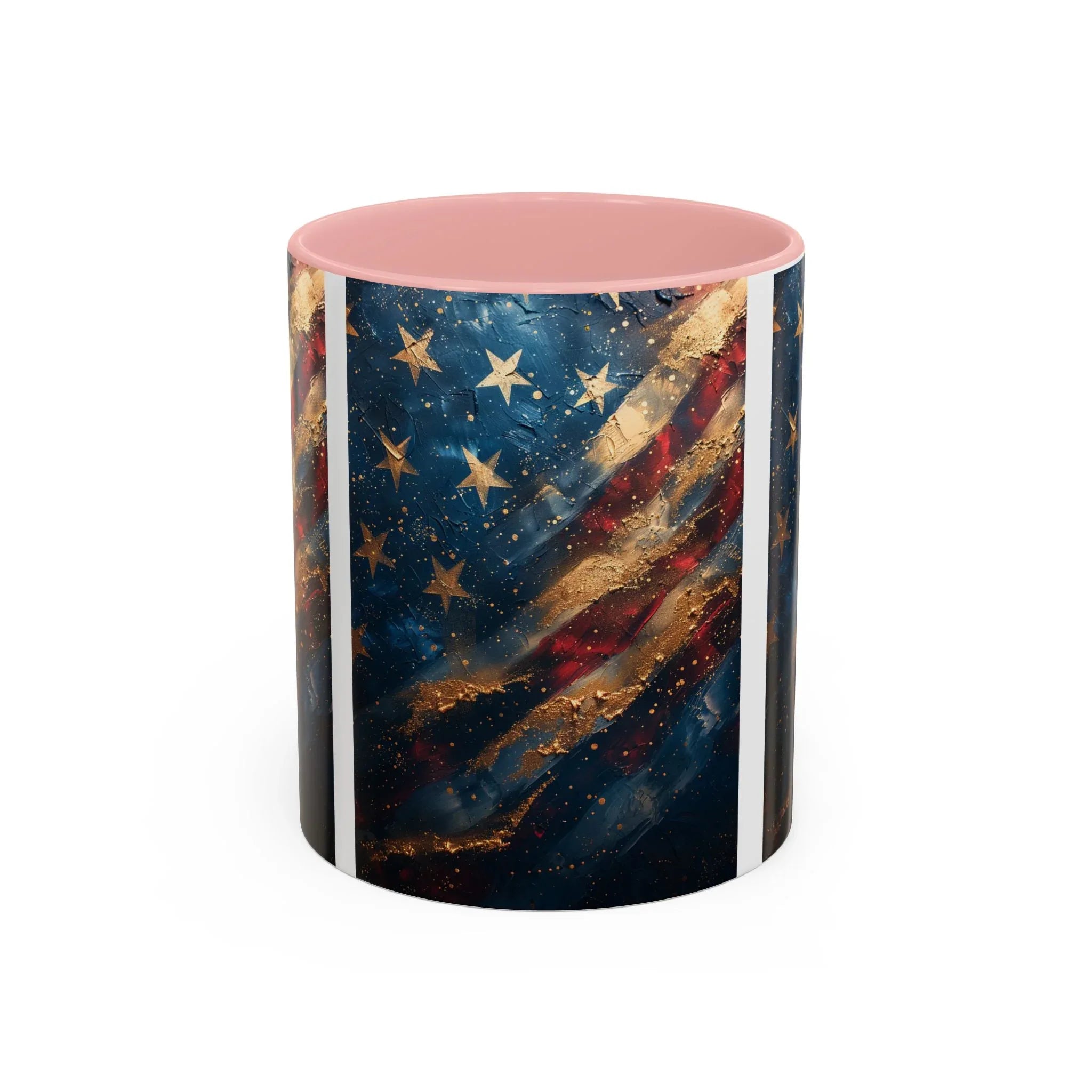 Vintage American Flag Mug | Accent Coffee Mug 11oz 15oz - 250 USA Celebration