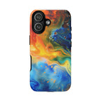Abstract Colorful Swirl Phone Case | Tough Protective iPhone Cover - 250 USA Celebration